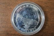 Канада 20 долларов "Чудеса природы. Полярное сияние" 2004 год Proof Голограмма