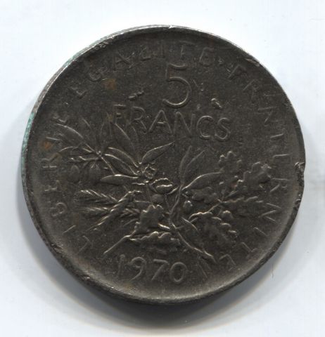 5 франков 1970 г. Франция