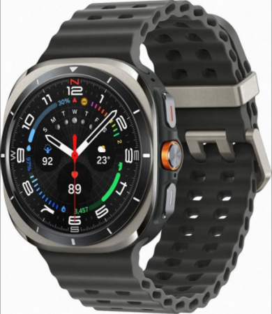 Смарт-часы Samsung Galaxy Watch Ultra 47 mm Titanium Silver Case, Fluoroelastomer Black EU