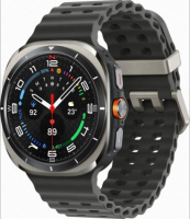 Смарт-часы Samsung Galaxy Watch Ultra 47 mm Titanium Silver Case, Fluoroelastomer Black EU