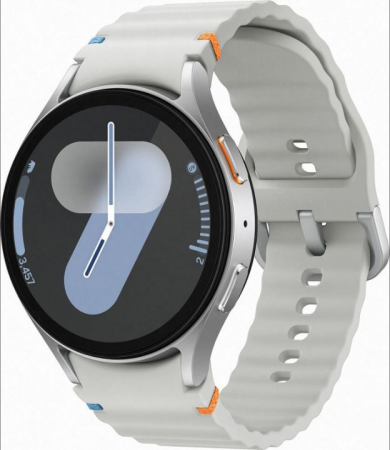 Смарт-часы Samsung Galaxy Watch7 44 mm Silver Case, Fluoroelastomer Gray EU