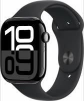 Смарт-часы Apple Watch Series 10 46 mm Jet Black Aluminum Case with Black Sport Band M/L