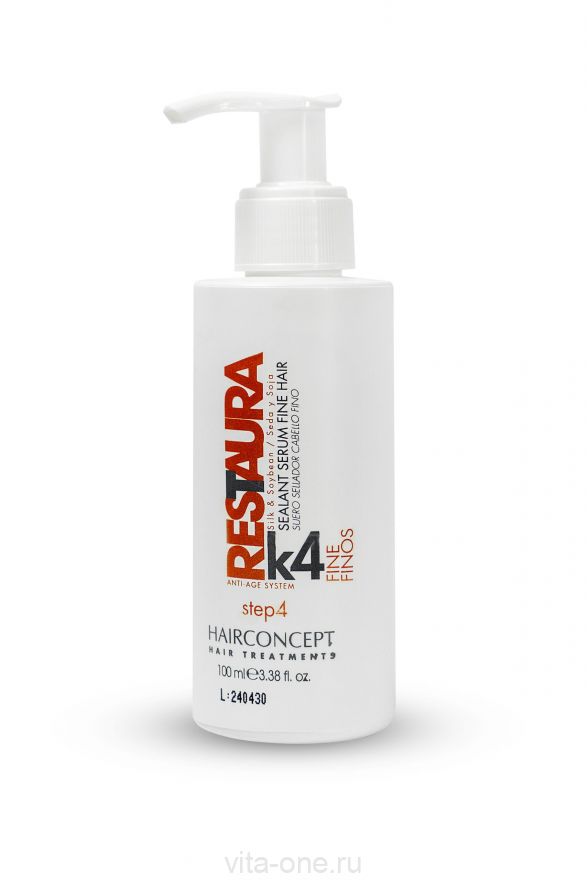 Сыворотка с протеином шелка RESTAURA  К4 HAIR CONCEPT 100мл