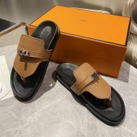 Шлепанцы сланцы HERMES Premium