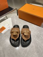 Шлепанцы сланцы HERMES Premium