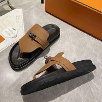 Шлепанцы сланцы HERMES Premium