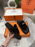 Шлепанцы сланцы HERMES Premium