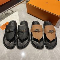 Шлепанцы сланцы HERMES Premium