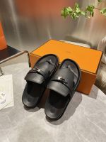 Шлепанцы сланцы HERMES Premium