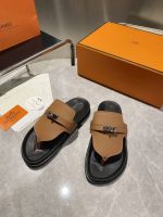 Шлепанцы сланцы HERMES Premium