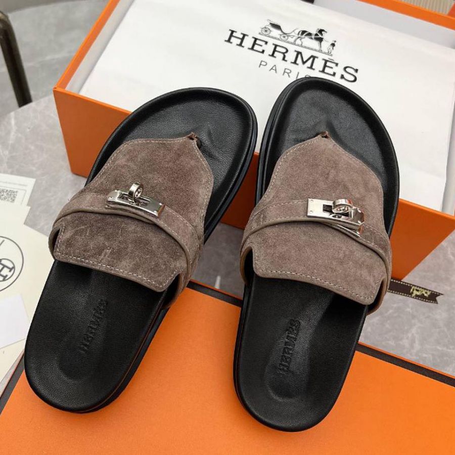 Шлепанцы сланцы HERMES Premium