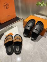 Шлепанцы сланцы HERMES Premium