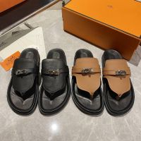 Шлепанцы сланцы HERMES Premium