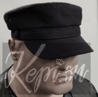 Фуражка капитанка black only парусина