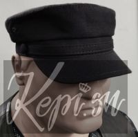 Фуражка капитанка black only парусина