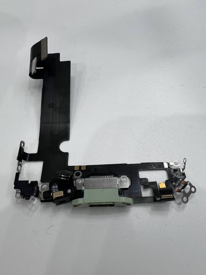 Apple iPhone 12 mini нижний шлейф с разъёмом зарядки оригинал с разбора (снятый) салатовый