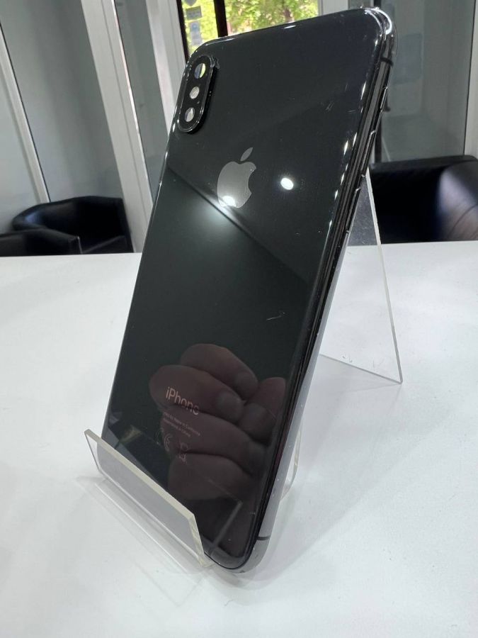 Apple iPhone корпус XS в сборе со шлейфами, стеклом камеры оригинал с разбора (снятый) царапины черный