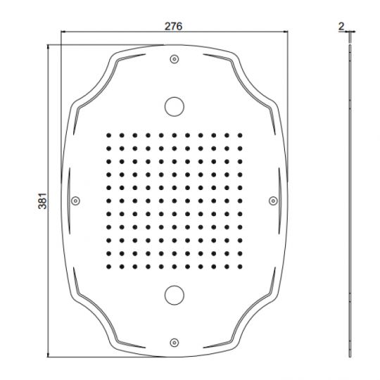 Верхний душ Carimali MyDream Colonial 23077X-CRX схема 2 Верхний душ Carimali MyDream Colonial 23077X-CRX схема 2
