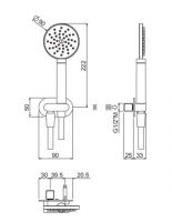 Душевой гарнитур Carimali Still OH 65272-CR схема 2 Душевой гарнитур Carimali Still OH 65272-CR схема 2