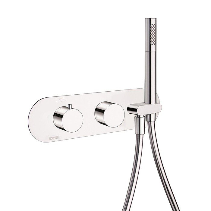 Термостатический смеситель для ванны на 2 выхода - внешняя часть  Carimali ilTondo 21828EST/A-CR