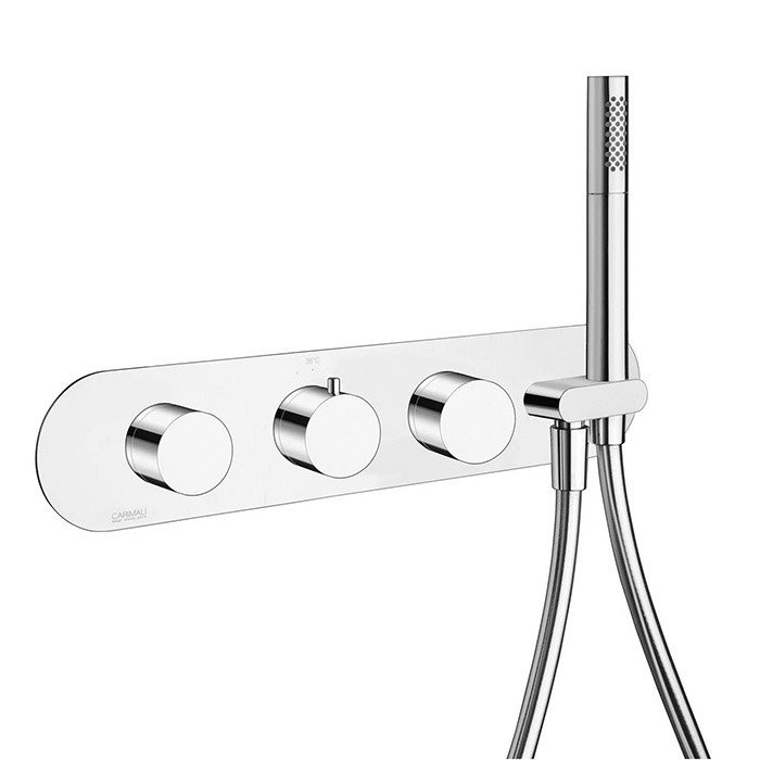 Термостатический смеситель для ванны на 5 выходов - внешняя часть  Carimali ilTondo 21858EST/A-CR