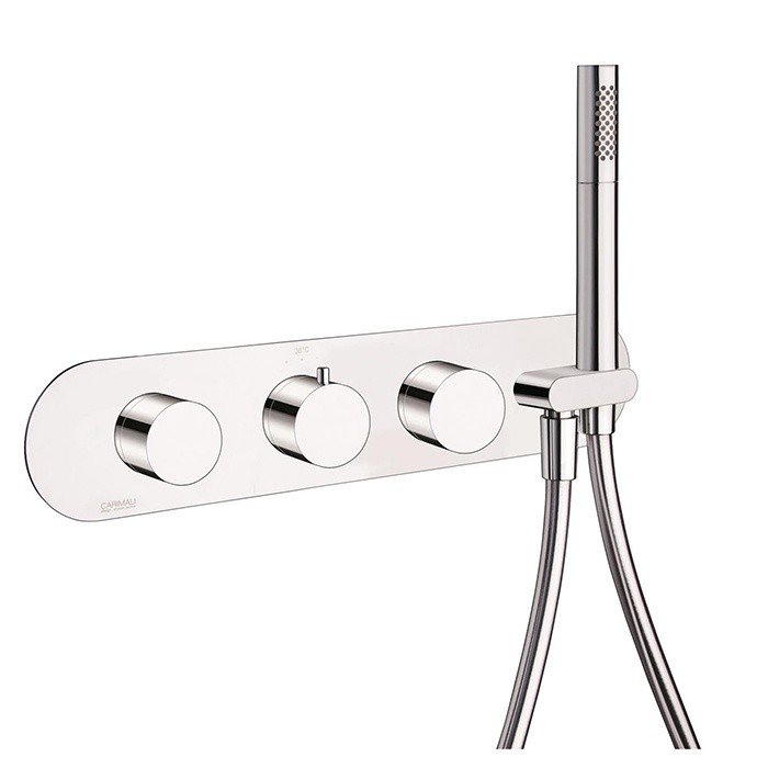 Изображение Термостатический смеситель для ванны на 6 выходов - внешняя часть  Carimali ilTondo 21868EST/A-CR