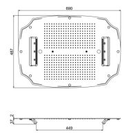 Верхний душ с хромотерапией 700х500 Carimali MyDream Colonial 23071XN/S-CRX схема 3 Верхний душ с хромотерапией 700х500 Carimali MyDream Colonial 23071XN/S-CRX схема 3