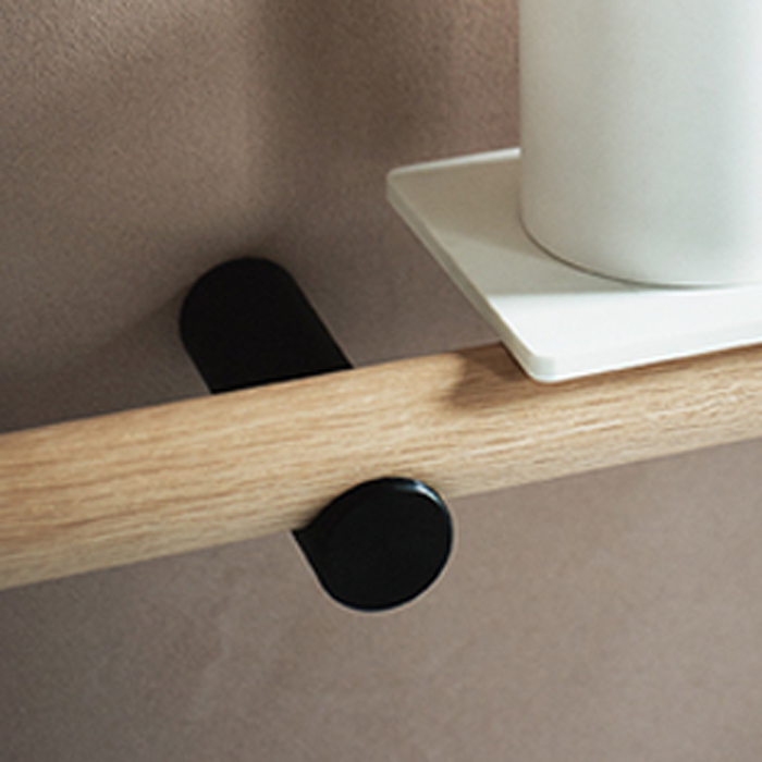 Крючок Agape Dot line подвесной цвет: черный