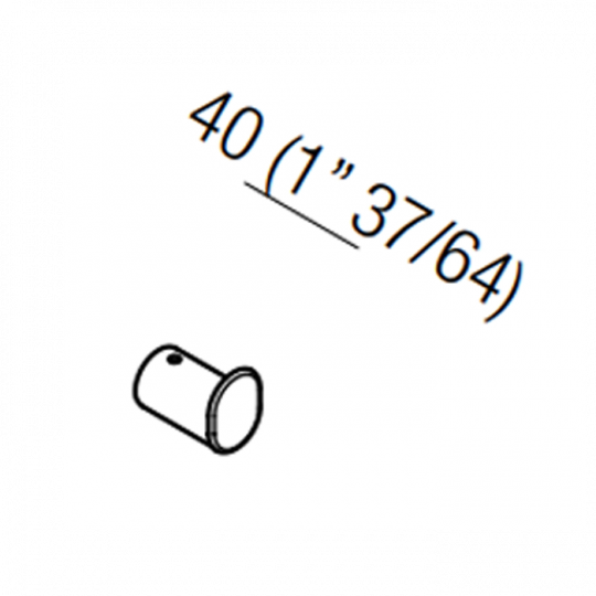 Крючок Agape Dot line подвесной цвет: черный схема 2