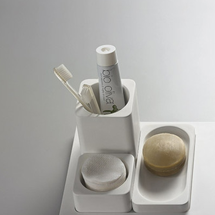 Изображение Стакан Agape Surf настольный цвет: белый