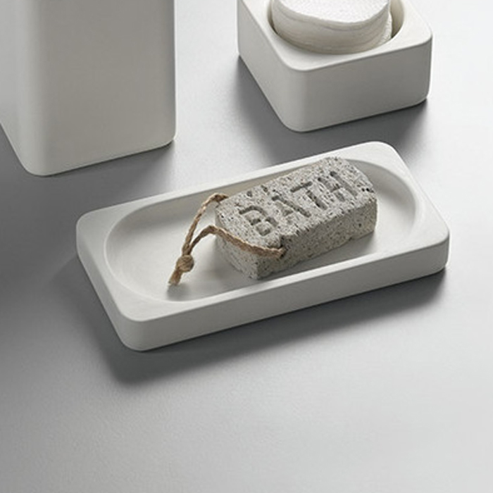 Мыльница Agape Surf настольный цвет: белый