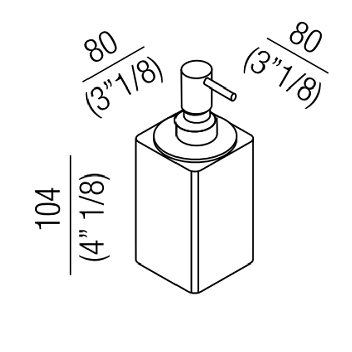 Дозатор Agape Surf для мыла подвесной цвет: хром/белый ФОТО