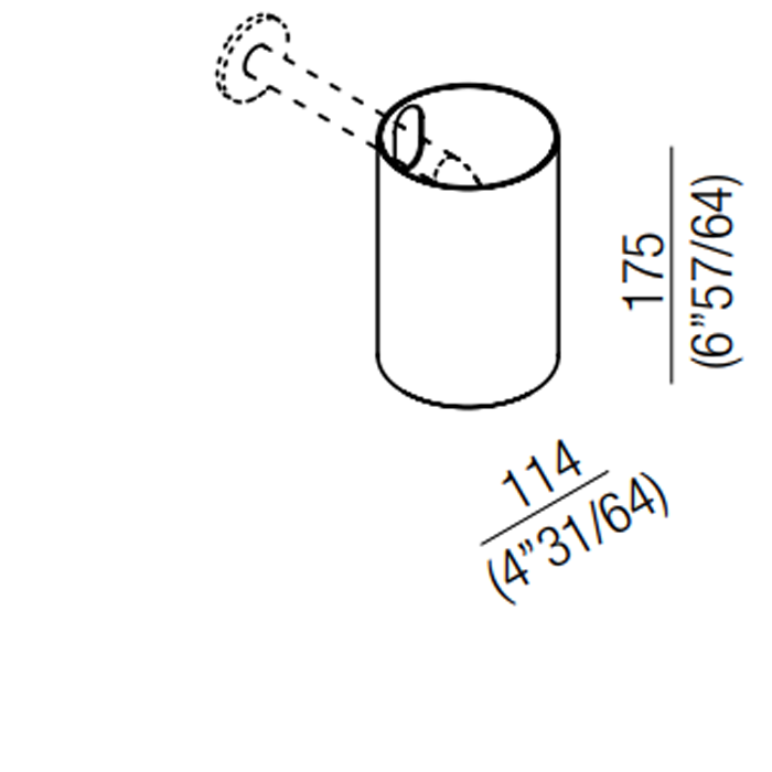 Изображение Настенный кронштейн Agape CRUB1171A из нержавеющей стали длина: 30см цвет: глянец