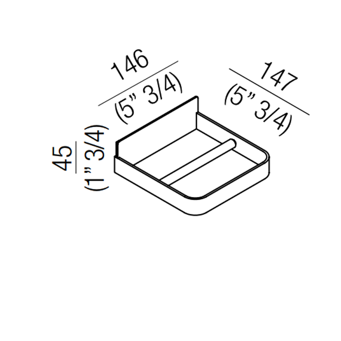 Держатель для туалетной бумаги Agape Memory т/б подвесной цвет: глянец ФОТО
