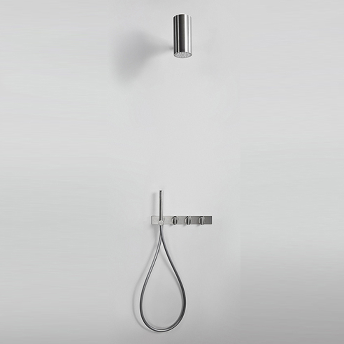 Изображение Настенная душевая головка Agape Square душевая головка 88мм цвет: глянец