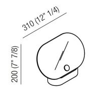 Зеркало Agape Constellation с мраморным основанием настольное 31x20 см горизонтальное мрамор Carrara цвет: белый схема 2 Зеркало Agape Constellation с мраморным основанием настольное 31x20 см горизонтальное мрамор Carrara цвет: белый схема 2