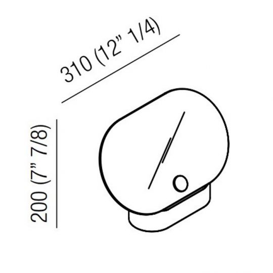Зеркало Agape Constellation с мраморным основанием настольное 31x20 см горизонтальное мрамор Carrara цвет: белый схема 2 Зеркало Agape Constellation с мраморным основанием настольное 31x20 см горизонтальное мрамор Carrara цвет: белый схема 2