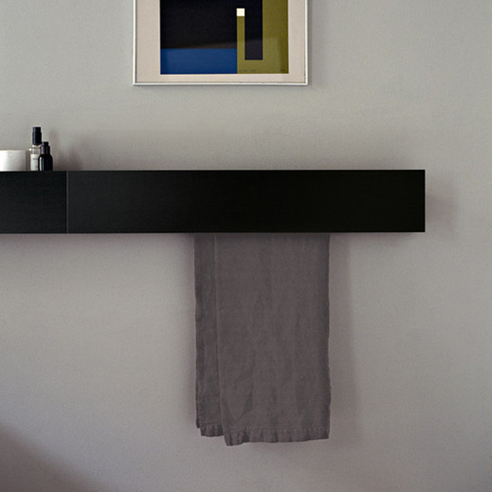 Полотенцедержатель Agape Sen 40см подвесной цвет: черный