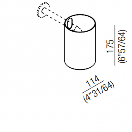 Душевая головка Agape Square диаметром 114мм схема 2