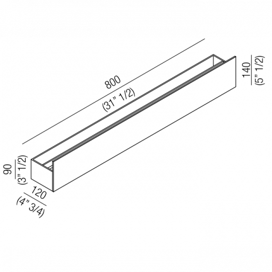 Полотенцедержатель Agape Sen 80см подвесной цвет: черный схема 2