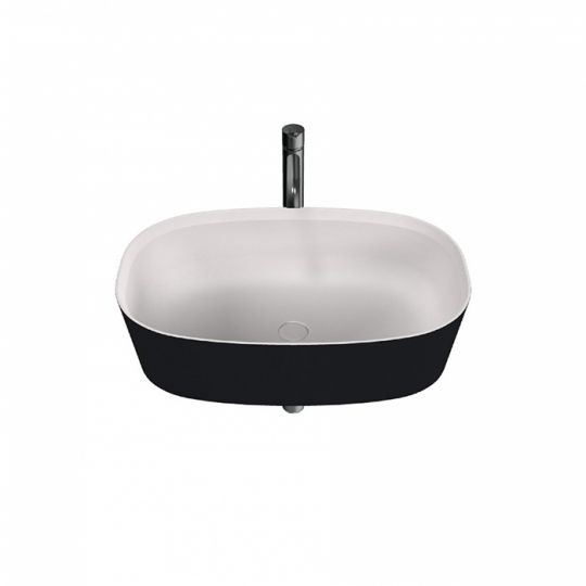 Раковина Agape Neb накладная овальная 64x42x17 см без отв схема 3