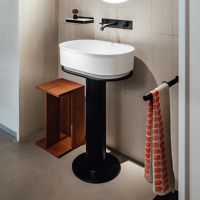 Пьедестал для раковины Agape Immersion h: 73см цвет: черный схема 1