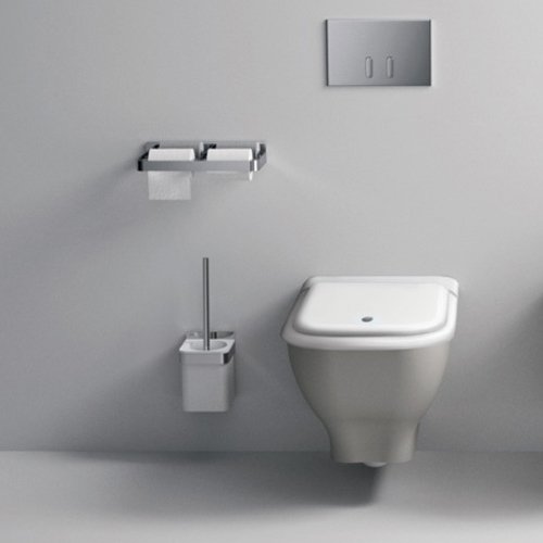 Унитаз подвесной Agape Memory 38х55.4х34.6 см светло-серый