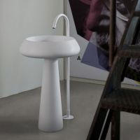 Раковина Agape Bjhon 2 54.5 см выпуск в пол цвет: белый схема 5 Раковина Agape Bjhon 2 54.5 см выпуск в пол цвет: белый схема 5