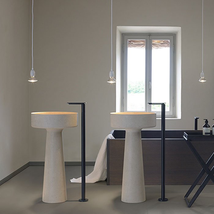 Раковина Agape Bjhon 47х47х90 см цвет: белый