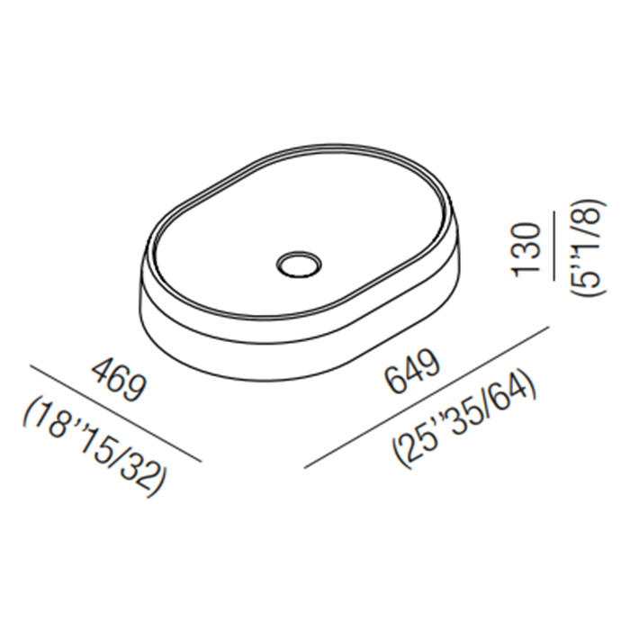 Раковина Agape Lariana 64.9x46.9x13 см мрамор Carrara цвет: белый ФОТО