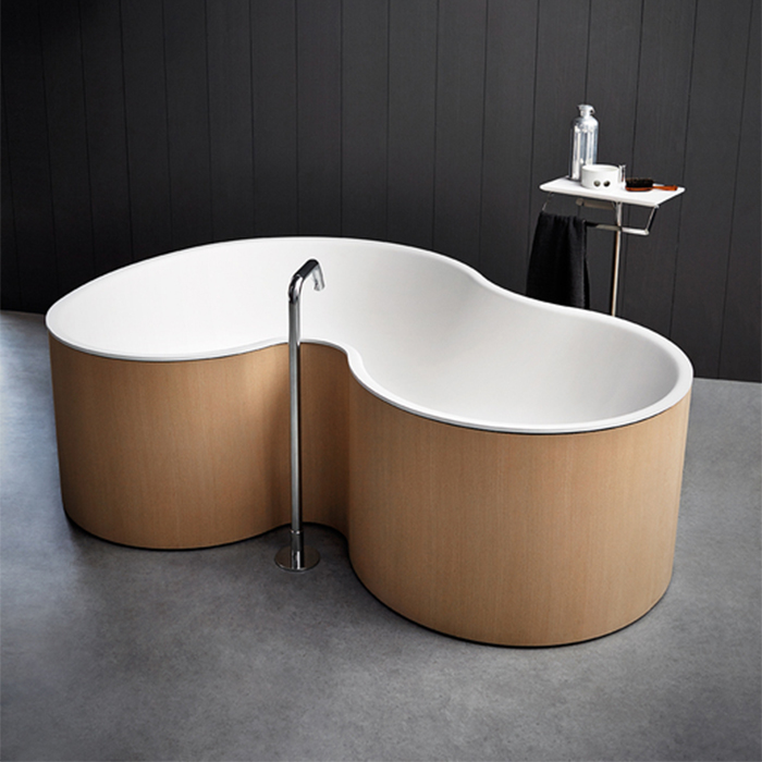 Отдельностоящая ванна Agape DR 183.5x136.5x56.5 см цвет: тик