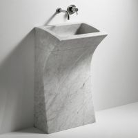 Раковина Agape Lito 55х40х93 см мрамор Carrara цвет: белый схема 1 Раковина Agape Lito 55х40х93 см мрамор Carrara цвет: белый схема 1