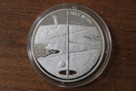 Багамы 5 долларов "Гольф. Hole in One" 1994 год Proof