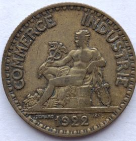 2 франка Франция 1922